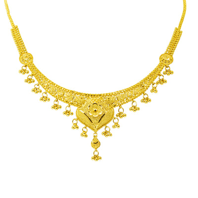 Deja Vu 23ct Yellow Gold Fancy Necklace-Necklace-Walker & Hall