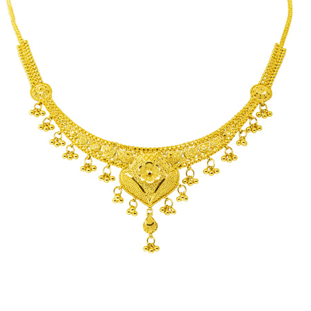 Deja Vu 23ct Yellow Gold Fancy Necklace-Necklace-Walker & Hall