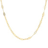18ct Yellow Gold Navette Chain-Necklace-Walker & Hall
