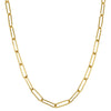 9ct Yellow Gold Paperclip Link Chain - Necklace - Walker & Hall