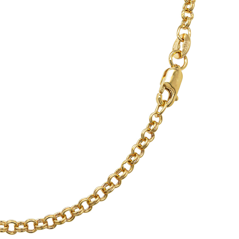 9ct Yellow Gold Double Belcher Chain - Necklace - Walker & Hall