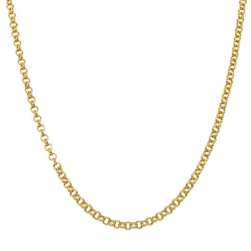 9ct Yellow Gold Double Belcher Chain - Necklace - Walker & Hall