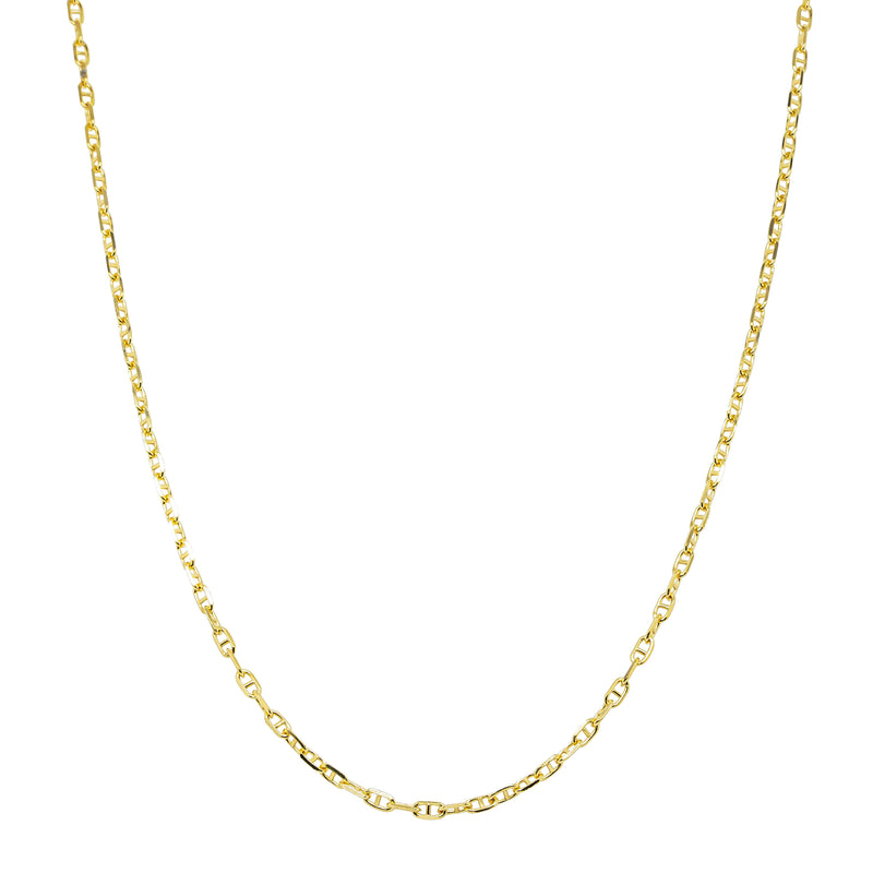 9ct Yellow Gold Fine Anchor Link Chain - Necklace - Walker & Hall