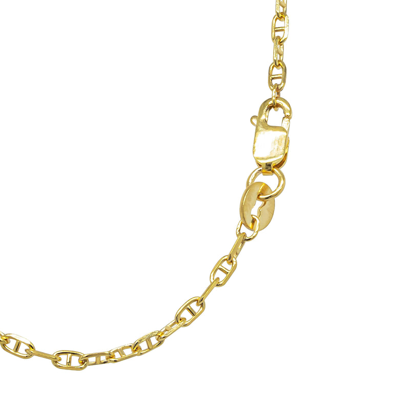 9ct Yellow Gold Fine Anchor Link Chain - Necklace - Walker & Hall