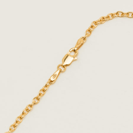 Deja Vu 9ct Yellow Gold Cable Link Necklace 69cm - Necklace - Walker & Hall