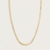 Deja Vu 9ct Yellow Gold Snake Link Necklace 45cm - Necklace - Walker & Hall