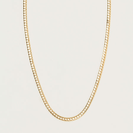 Deja Vu 9ct Yellow Gold Snake Link Necklace 45cm - Necklace - Walker & Hall