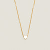 9ct Yellow Gold Noted Letter Necklace (Pendant + Chain) - Necklace - Walker & Hall