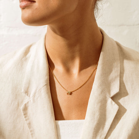 9ct Yellow Gold Noted Kiwi with Diamond Eyes Charm - Necklace - Walker & Hall