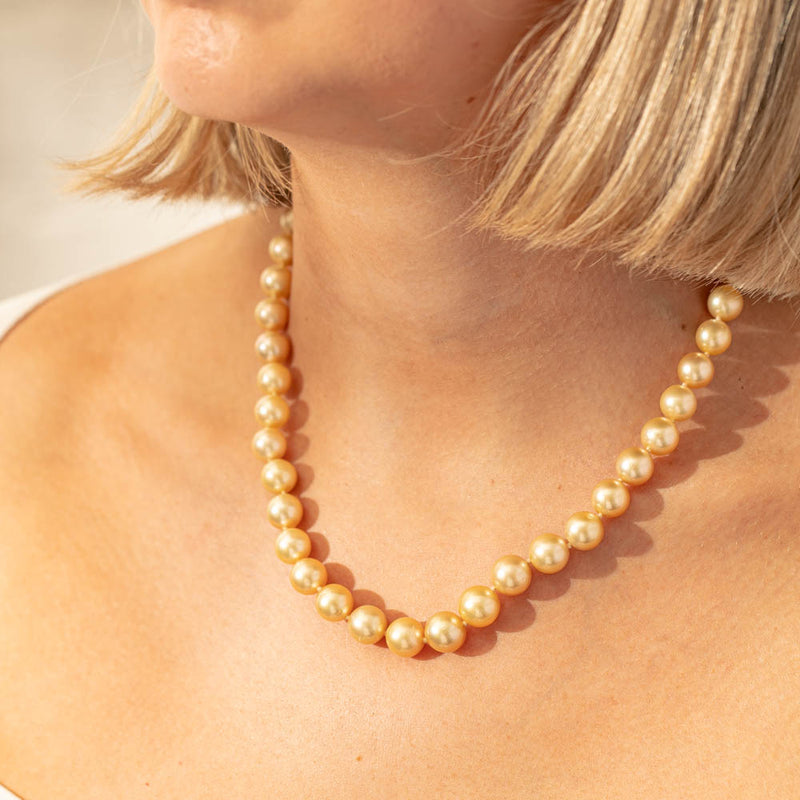 Deja Vu 18ct Yellow Gold South Sea Pearl Strand-Necklace-Walker & Hall