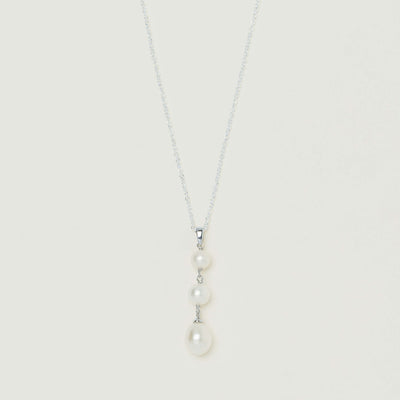Sterling Silver Freshwater Pearl Rosalind Necklace - Necklace - Walker & Hall
