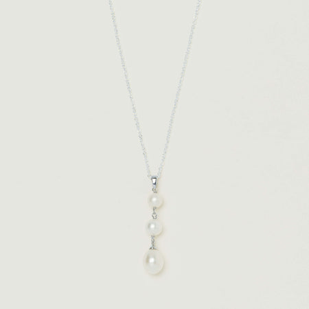 Sterling Silver Freshwater Pearl Rosalind Necklace - Necklace - Walker & Hall