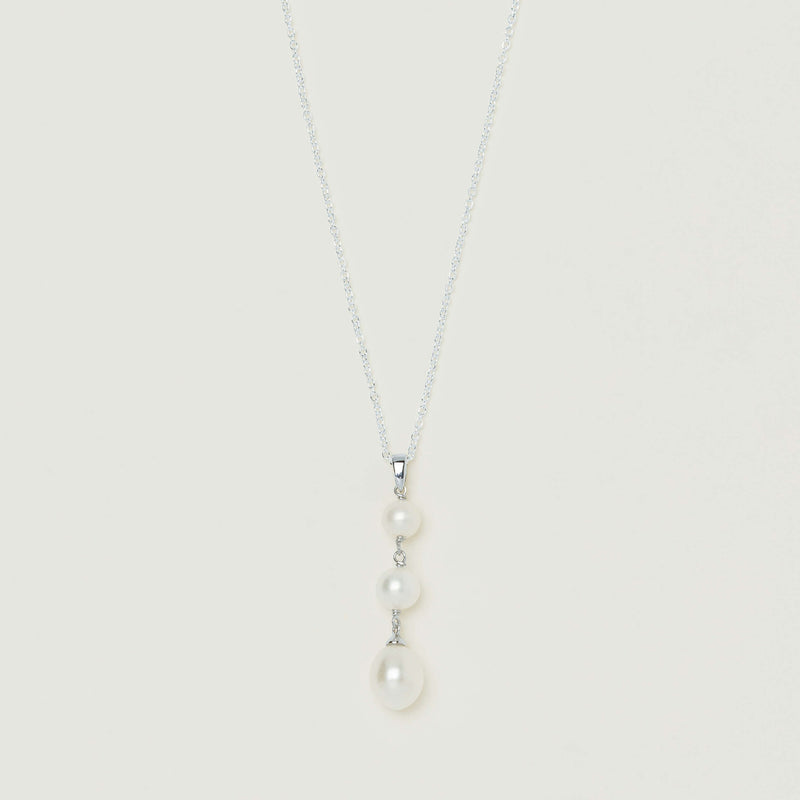 Sterling Silver Freshwater Pearl Rosalind Necklace - Necklace - Walker & Hall