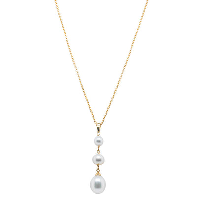 9ct Yellow Gold Freshwater Pearl Rosalind Necklace-Necklace-Walker & Hall