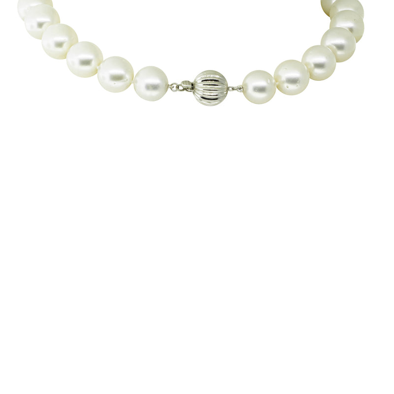 18ct White Gold South Sea Pearl Strand-Necklace-Walker & Hall