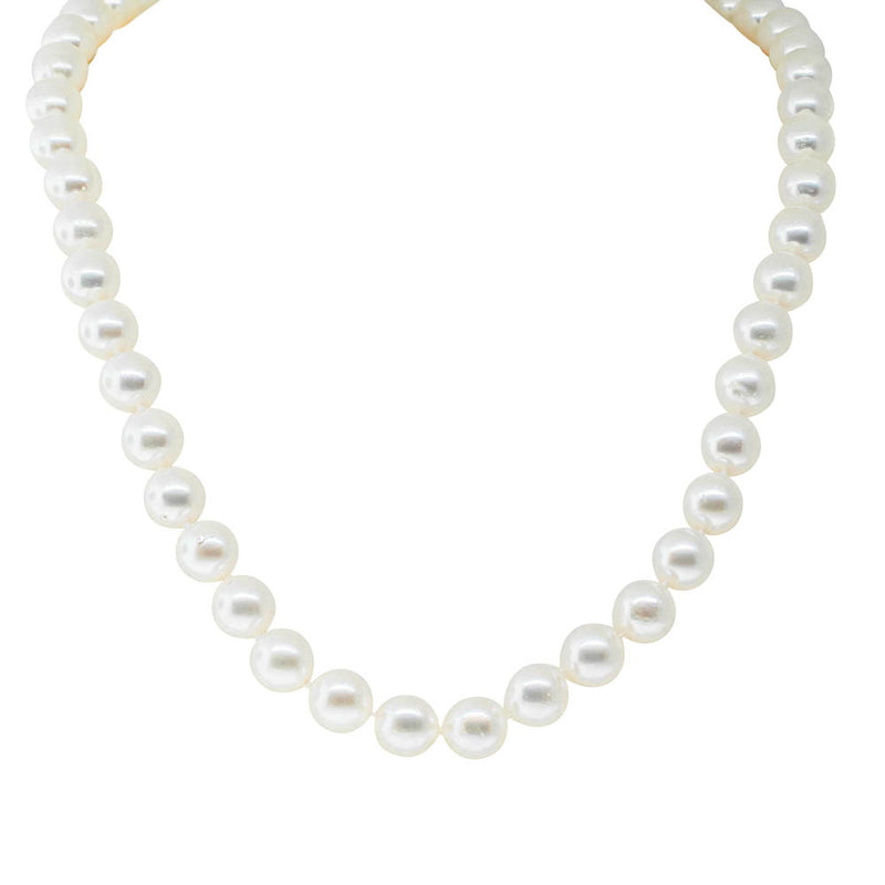 18ct White Gold Akoya Pearl Strand-Necklace-Walker & Hall