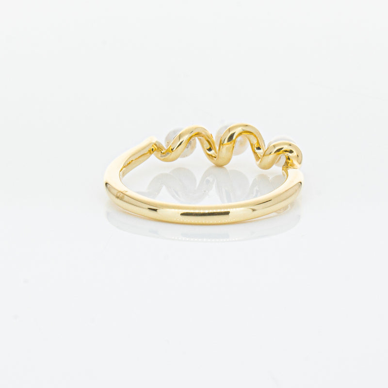 18ct Yellow Gold Akoya Pearl Margaux Ring-Ring-Walker & Hall