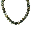 18ct Yellow Gold Cultured Black Pearl Necklace-Necklace-Walker & Hall
