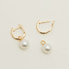 18ct Yellow Gold Cosy Earrings With Akoya Pearls - Earrings - Walker & Hall