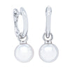 18ct White Gold Cosy Earrings With Akoya Pearls-Earrings-Walker & Hall
