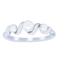18ct White Gold Akoya Pearl Margaux Ring-Ring-Walker & Hall