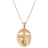 Vintage 13ct Rose Gold Seed Pearl Locket-Necklace-Walker & Hall