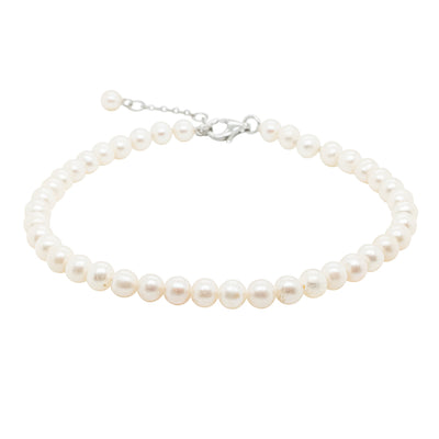 Sterling Silver Freshwater Pearl Zelda Bracelet-Bracelet-Walker & Hall