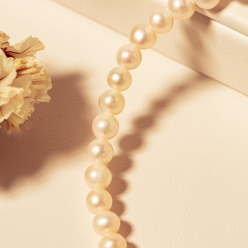 Sterling Silver Freshwater Pearl Zelda Bracelet-Bracelet-Walker & Hall