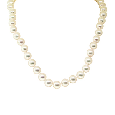 9ct Yellow Gold Akoya Pearl Strand-Necklace-Walker & Hall