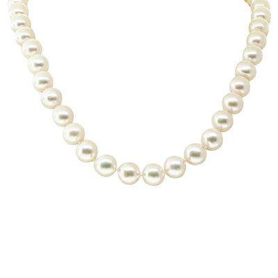 9ct White Gold Akoya Pearl Strand-Necklace-Walker & Hall