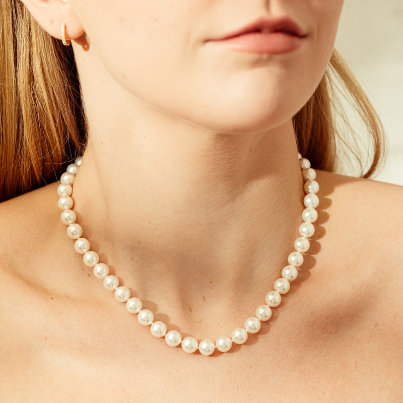 9ct Yellow Gold Akoya Pearl Strand-Necklace-Walker & Hall