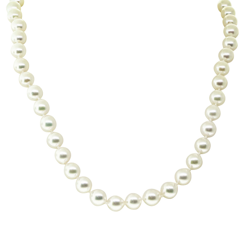9ct Yellow Gold Akoya Pearl Strand-Necklace-Walker & Hall