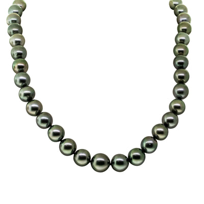 9ct Yellow Gold Tahitian Black Pearl Strand-Necklace-Walker & Hall