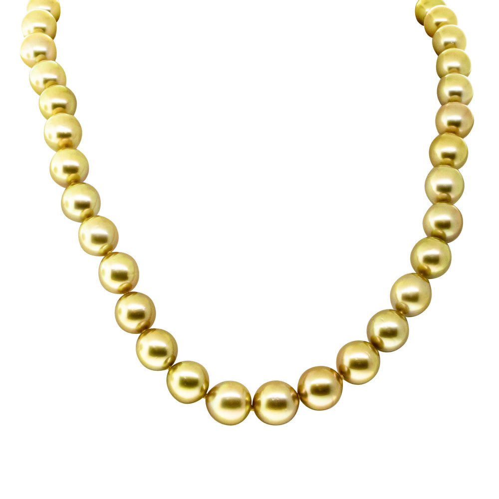 18ct Yellow Gold South Sea Pearl Strand-Necklace-Walker & Hall