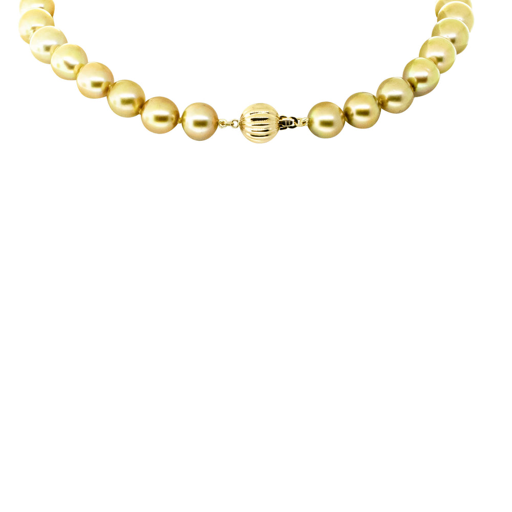 18ct Yellow Gold South Sea Pearl Strand-Necklace-Walker & Hall