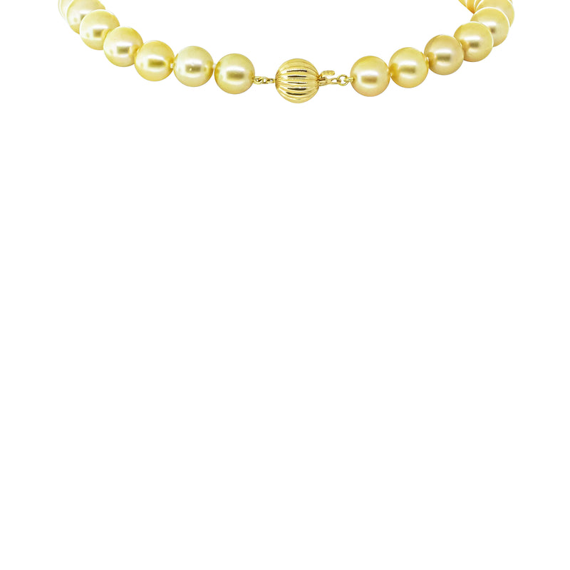 18ct Yellow Gold South Sea Pearl Strand-Necklace-Walker & Hall