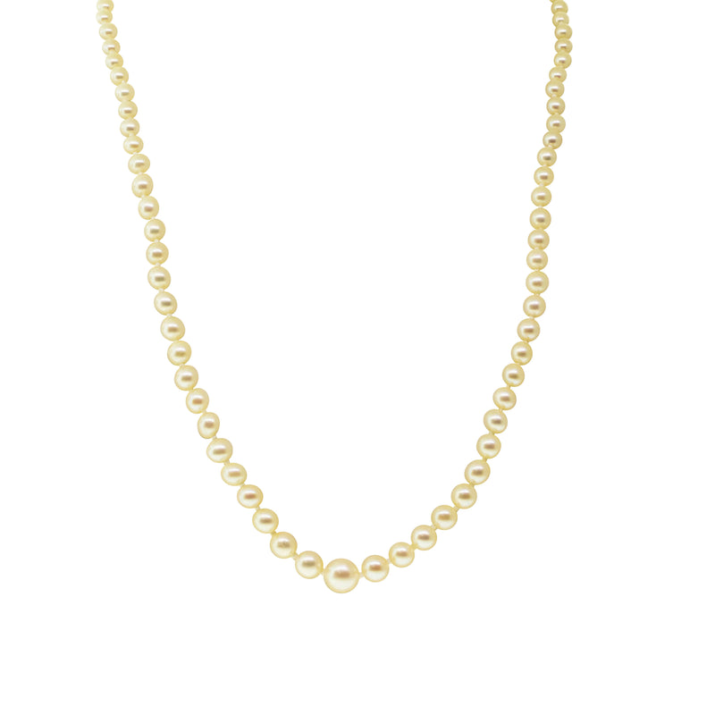 Deja Vu 9ct Yellow Gold Cultured Pearl Strand-Necklace-Walker & Hall