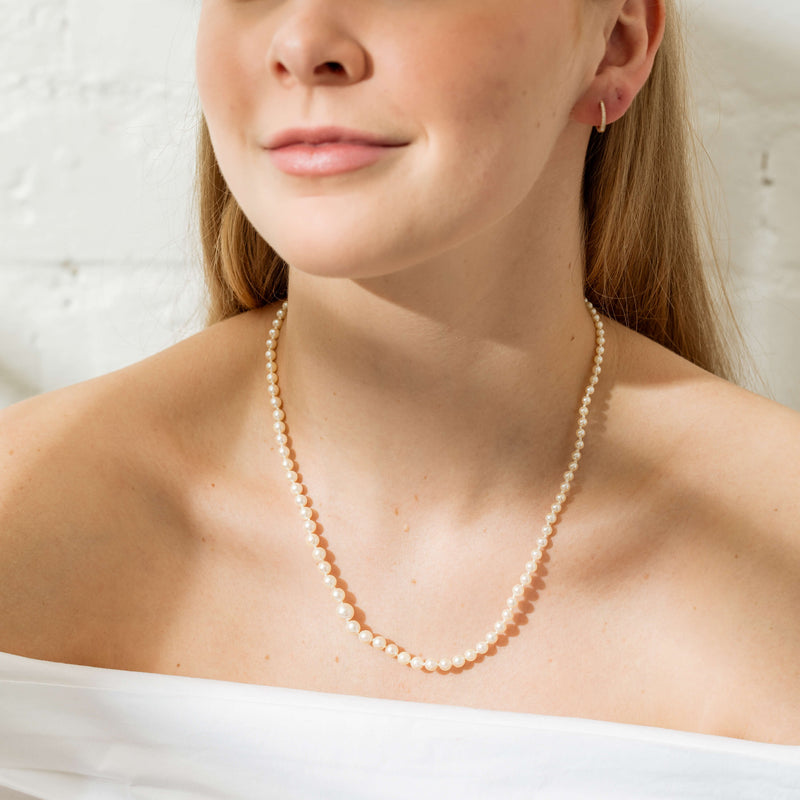 Deja Vu 9ct Yellow Gold Cultured Pearl Strand-Necklace-Walker & Hall