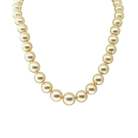 Vintage 18ct Yellow Gold Mikimoto South Sea Pearl Strand-Necklace-Walker & Hall