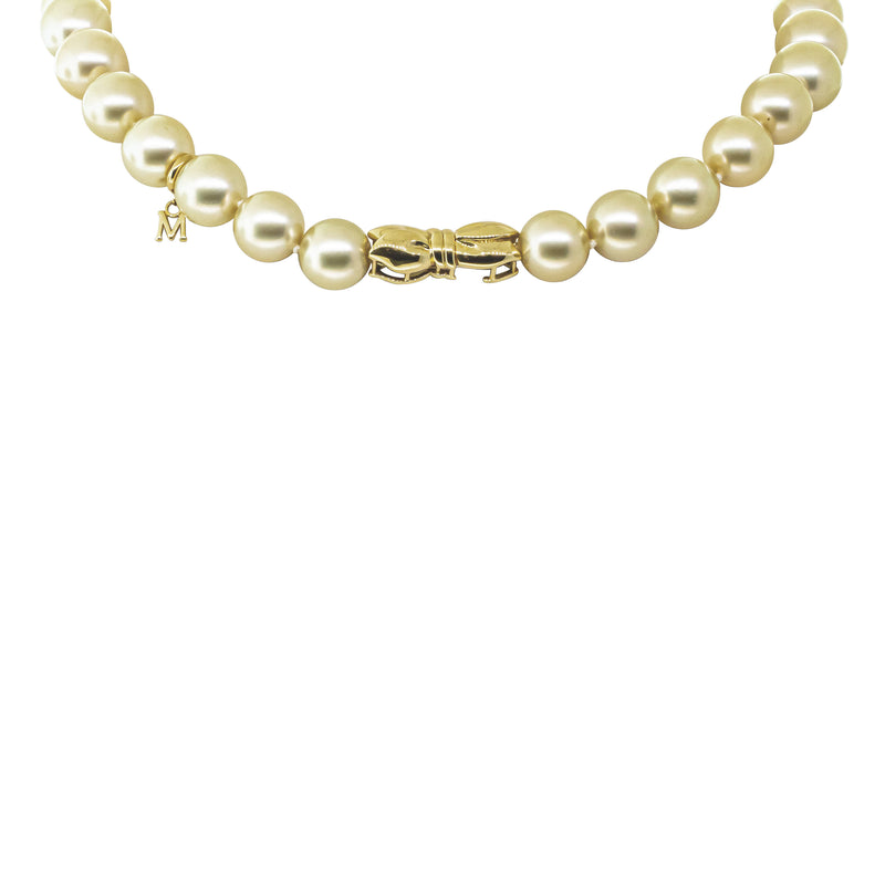 Vintage 18ct Yellow Gold Mikimoto South Sea Pearl Strand-Necklace-Walker & Hall
