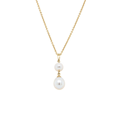 9ct Yellow Gold Freshwater Pearl Rosie Necklace-Necklace-Walker & Hall