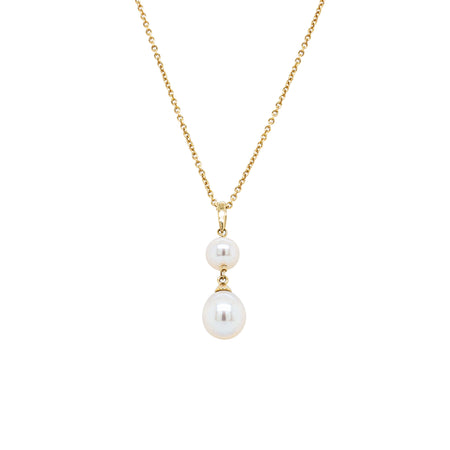9ct Yellow Gold Freshwater Pearl Rosie Necklace-Necklace-Walker & Hall