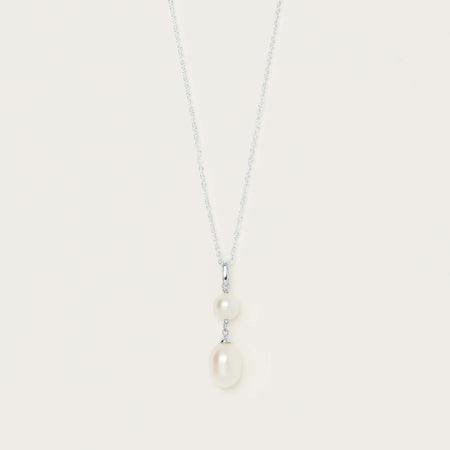 Sterling Silver Freshwater Pearl Rosie Necklace - Necklace - Walker & Hall