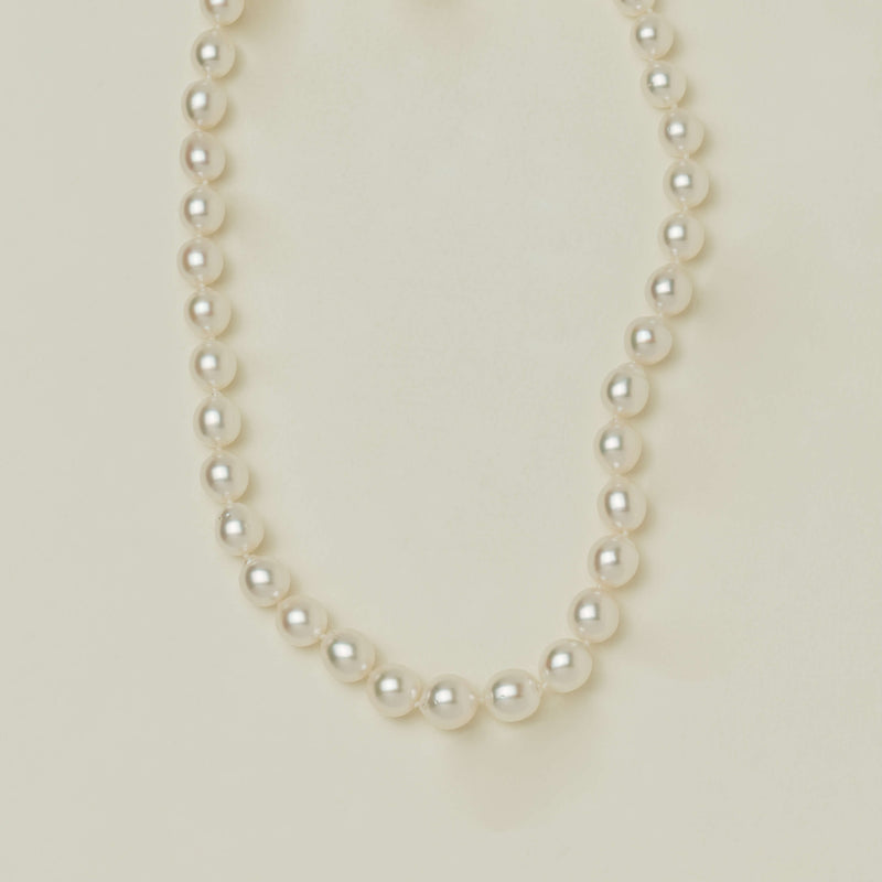 9ct Yellow Gold 9.2-11.3mm South Sea Pearl Strand 44cm - Necklace - Walker & Hall