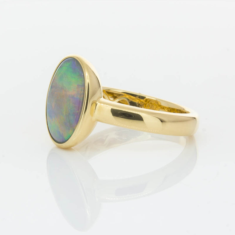18ct Yellow Gold 2.05ct Opal Ring-Ring-Walker & Hall