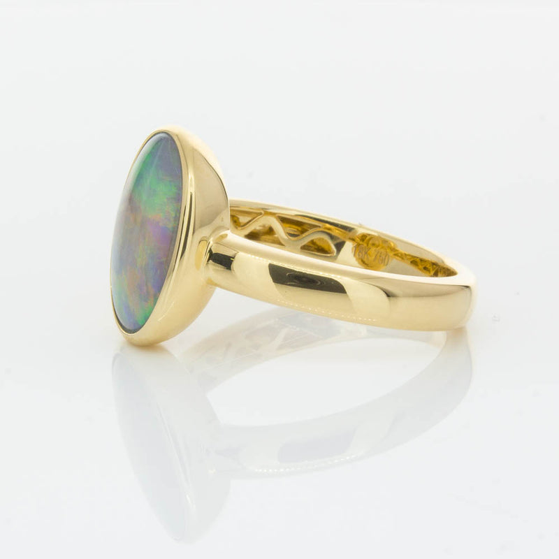 18ct Yellow Gold 2.05ct Opal Ring-Ring-Walker & Hall