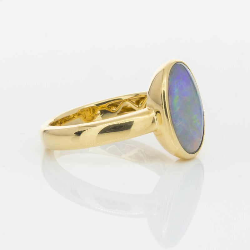 18ct Yellow Gold 2.05ct Opal Ring-Ring-Walker & Hall