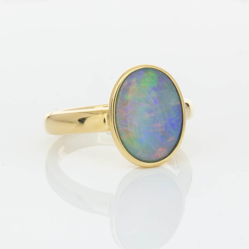 18ct Yellow Gold 2.05ct Opal Ring-Ring-Walker & Hall