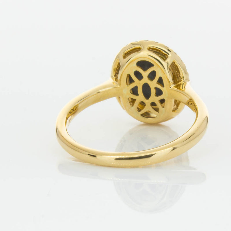 18ct Yellow Gold Opal & Diamond Ring-Ring-Walker & Hall