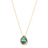 18ct Yellow Gold Opal & Diamond Pendant-Necklace-Walker & Hall